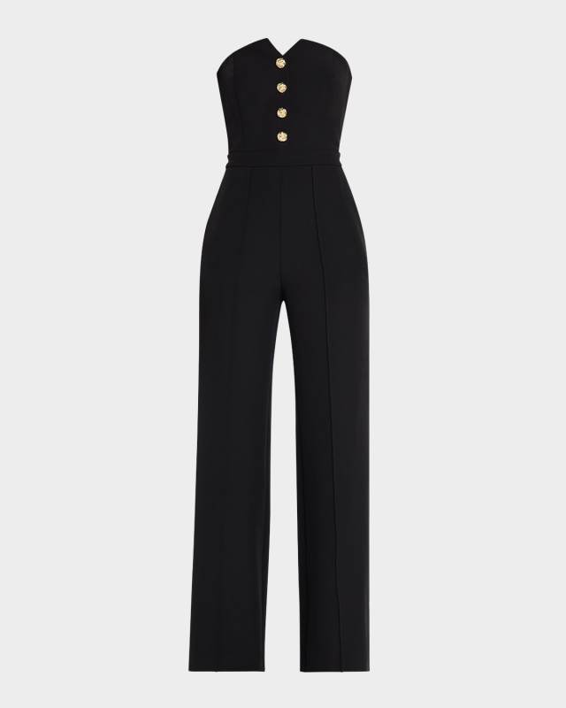 Camilo Strapless Crepe Jumpsuit